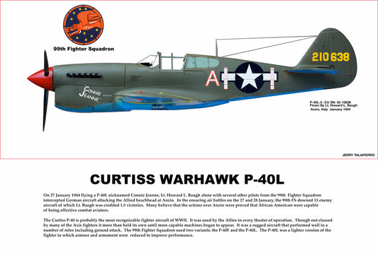 P-40L Warhawk "Connie Jeanne" Of Lt. Howard L. Baugh Tuskegee Airman