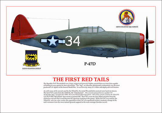The First Redtail,  P-47D, Tuskegee Airmen